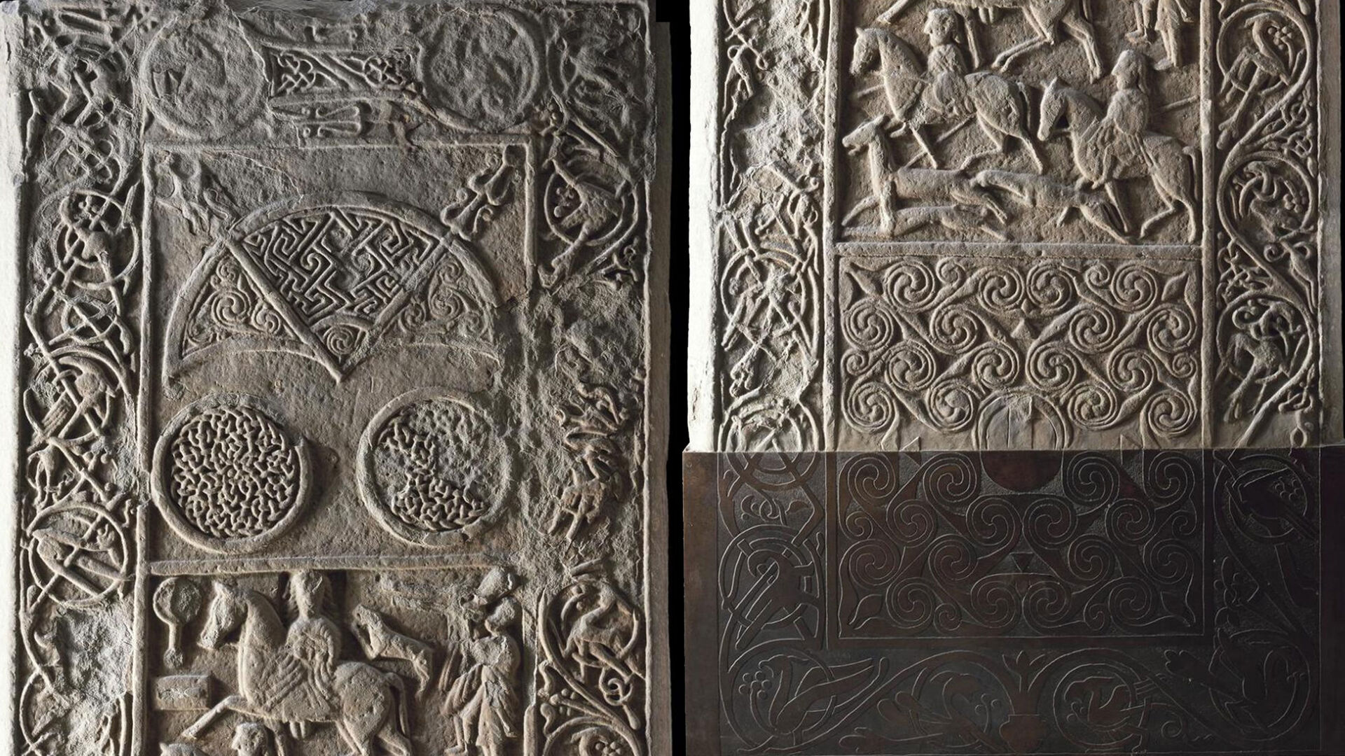 Puzzlopedia | Puzzle Hilton of Cadboll Stone (top and bottom of the stone)