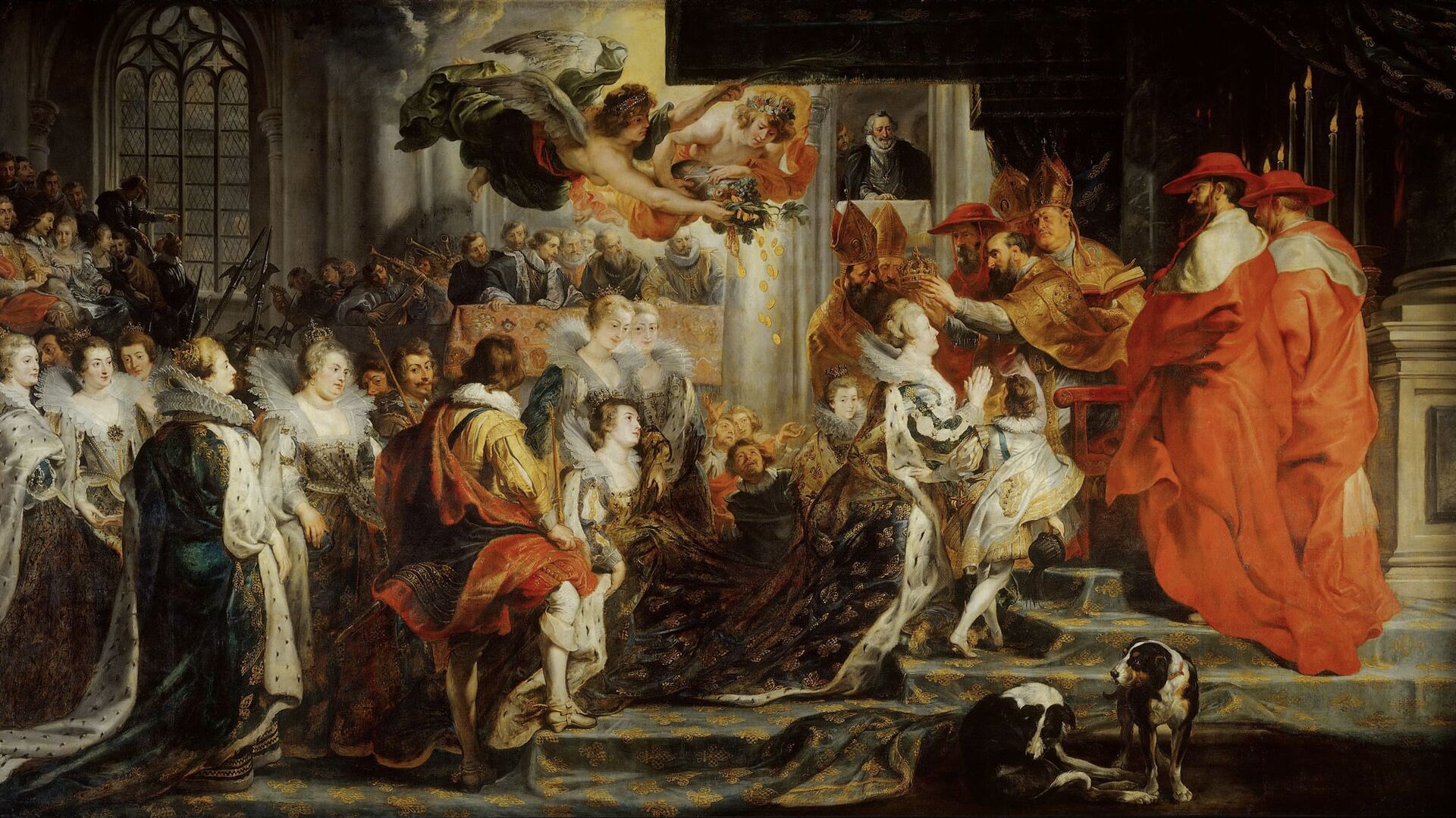 Puzzlopedia | Puzzle The Coronation in Saint-Denis,  Peter Paul Rubens