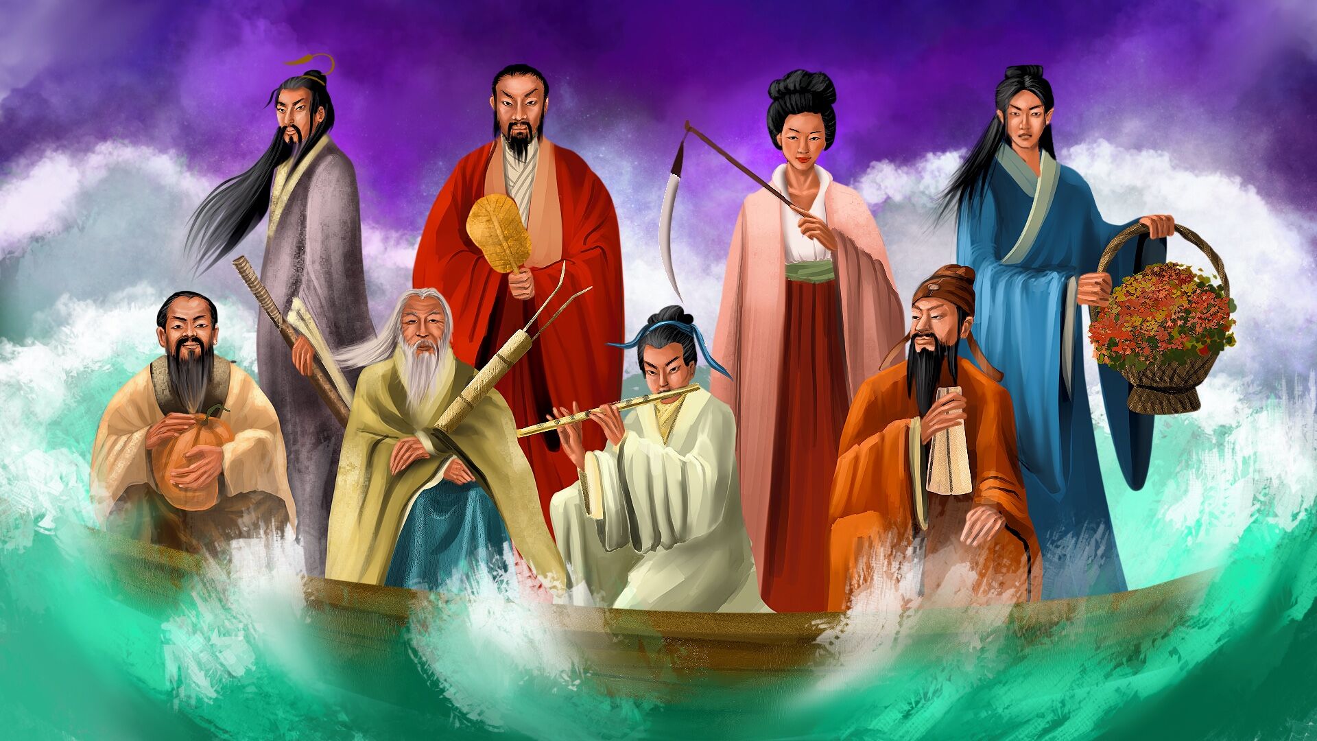 Puzzlopedia | Puzzle The Eight Immortals