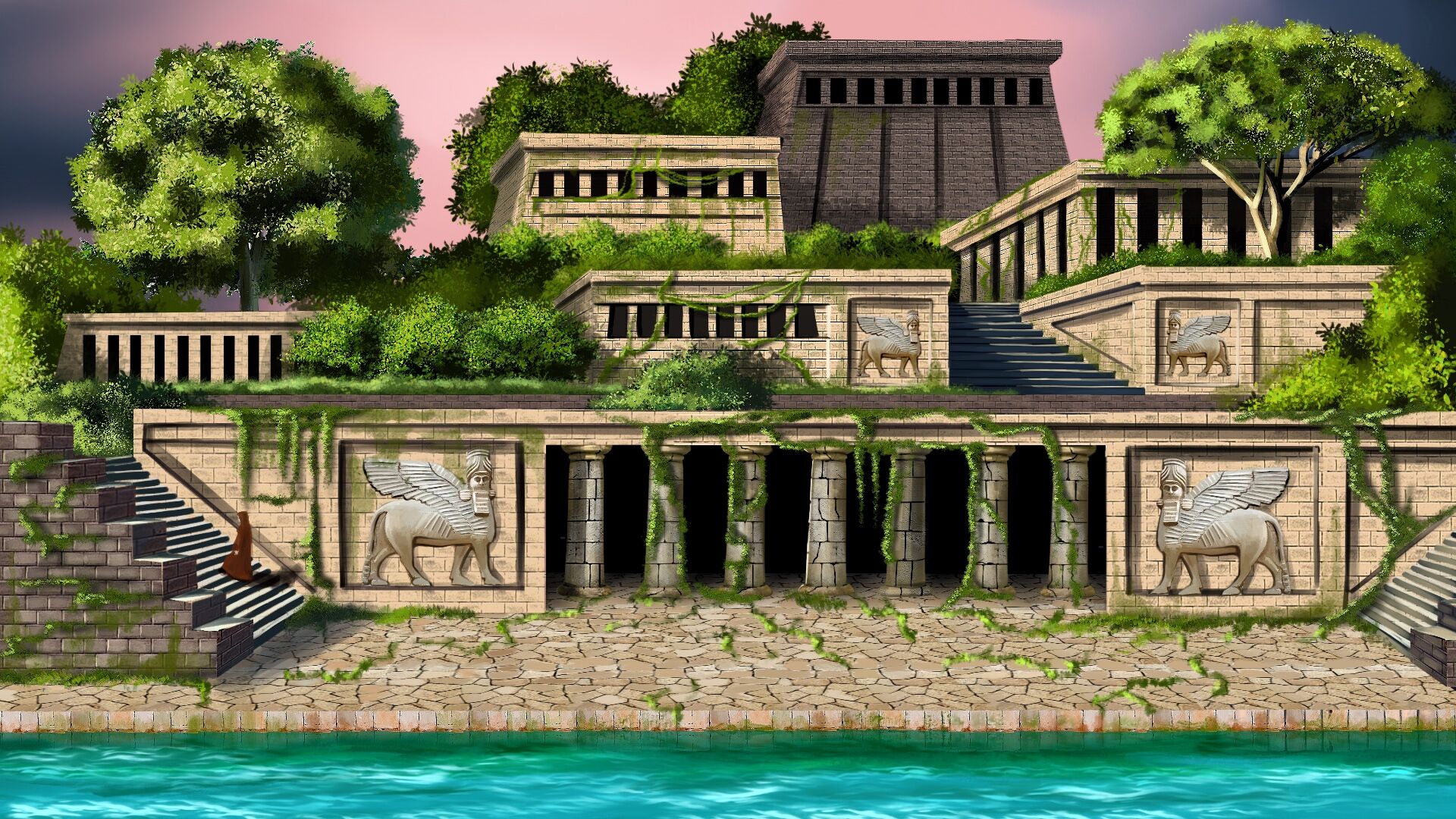 Puzzlopedia | Puzzle The Hanging gardens of Semiramida (Persia)