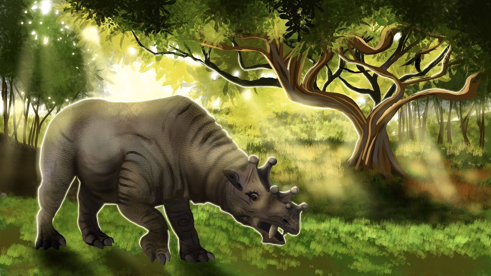 Puzzlopedia | Puzzle Uintatherium (Cenozoic Era)