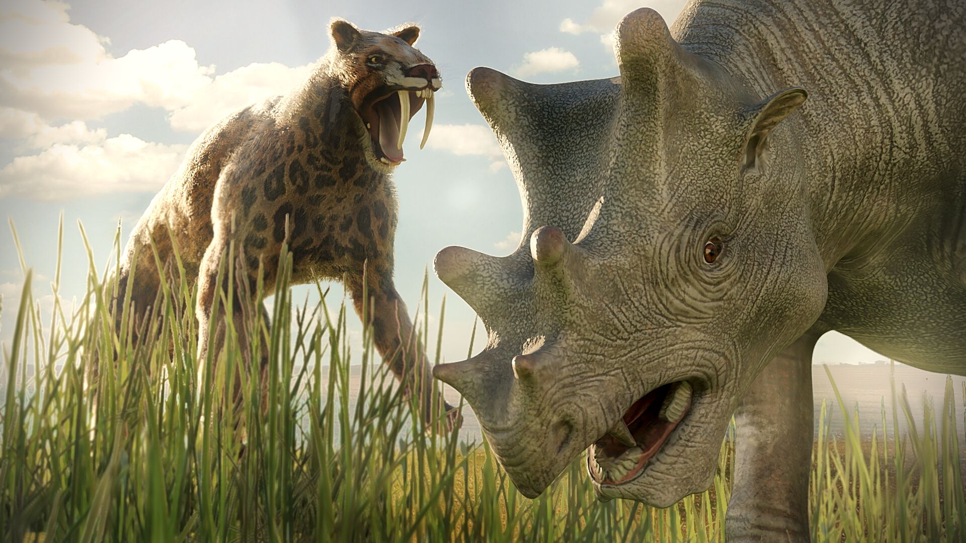 Puzzlopedia | Puzzle Uintatherium (Smilodon) (Cenozoic)