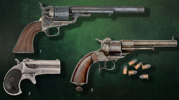 Puzzlopedia | Puzzle Brass cartridge pistols