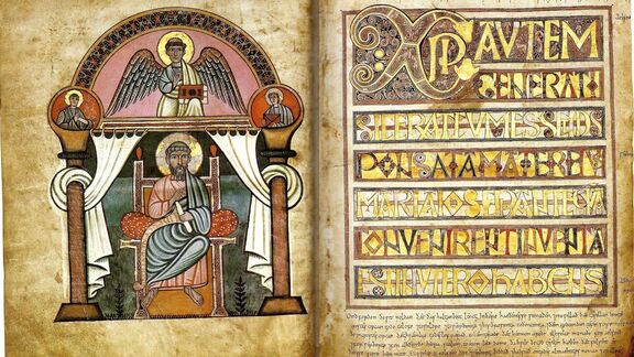 Puzzlopedia | Puzzle Codex Aureus Canterbury Folios 9v10r
