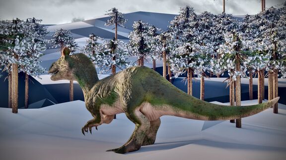 Puzzlopedia | Puzzle Cryolophosaurus (Jurassic)
