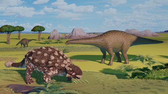 Puzzlopedia | Puzzle Euoplocephalus (Saltasaurus) (Cenozoic)
