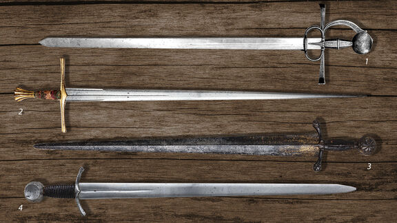 Puzzlopedia | Puzzle European swords (1000-1500)