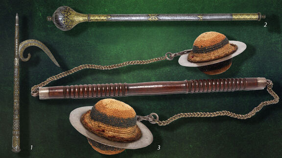 Puzzlopedia | Puzzle Indian and Sri lankan staff weapons