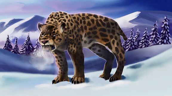 Puzzlopedia | Puzzle Smilodon (Cenozoic Era)
