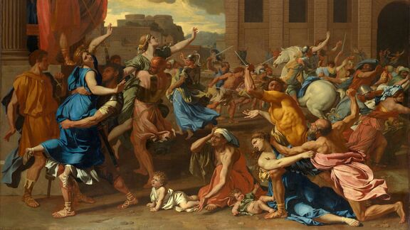 Puzzlopedia | Puzzle The Abduction of the Sabine Women, Nicolas Poussin